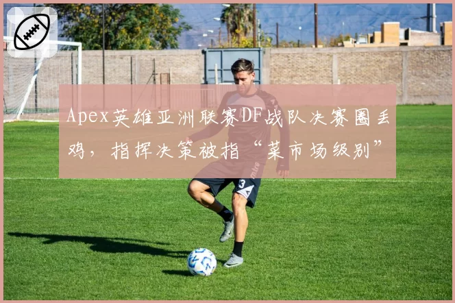 Apex英雄亚洲联赛DF战队决赛圈丢鸡,指挥决策被指“菜市场级别”